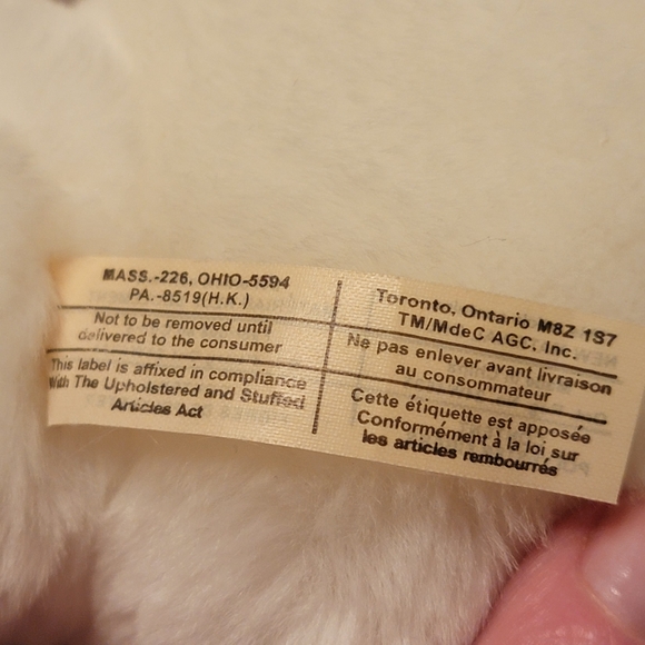 Adorable White Plush Teddy Bear Holding a BIG Red Valentine's Day Heart ♥️ - Picture 11 of 12